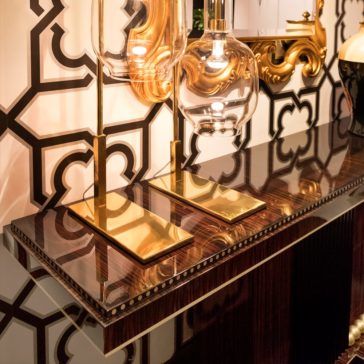 High End Art Deco Ebony Console Table High End Art Deco Ebony Console Table