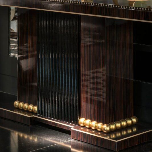 High End Art Deco Ebony Console Table High End Art Deco Ebony Console Table