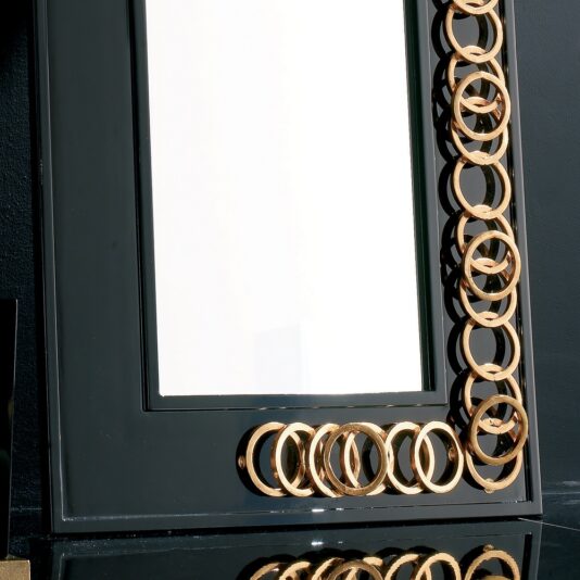 High End Contemporary Italian Black Floor Mirror High End Contemporary Italian Black Floor Mirror