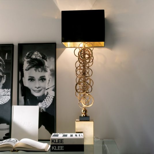 High End Contemporary Italian Gold Lamp