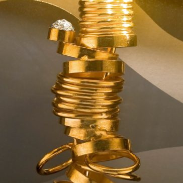 Large High End Handcrafted Contemporary Italian Gold Lamp Large High End Handcrafted Contemporary Italian Gold Lamp