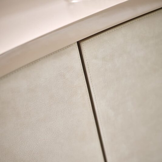 High End Italian Designer Nubuck Leather Buffet Sideboard High End Italian Designer Nubuck Leather Buffet Sideboard