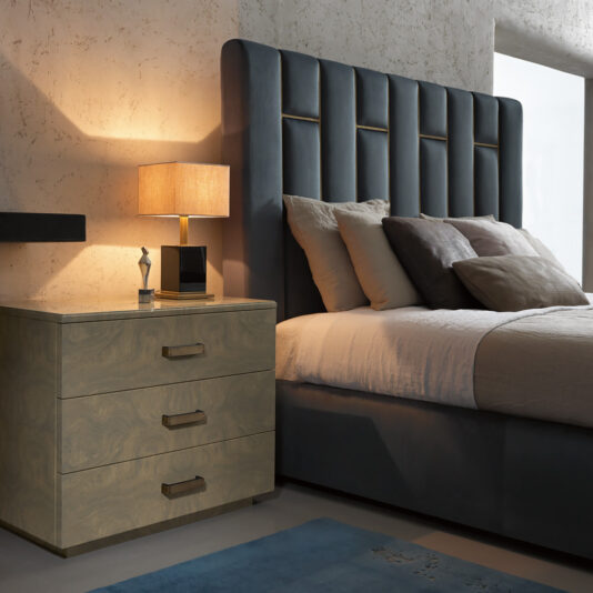 High End Italian Velvet Upholstered Designer Bed High End Italian Velvet Upholstered Designer Bed