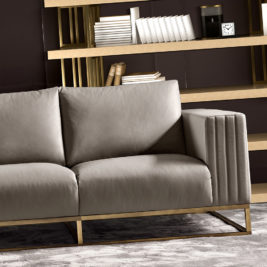 High End Luxury Leather Contemporary Designer Sofa
