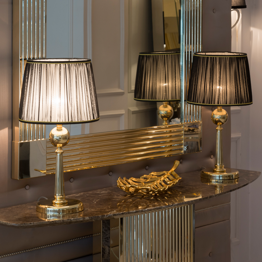 Italian Designer Brass Table Lamp