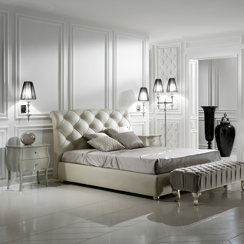 Italian Designer High Gloss Bedside Cabinet