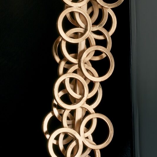 Italian High End Contemporary Gold Floor Lamp