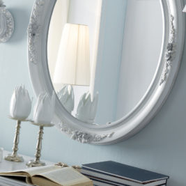 Italian Designer Oval Classic Mirror