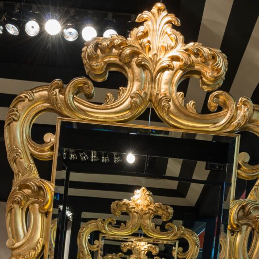 Large Baroque Gold Mirror
