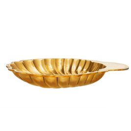 Large Brass Shell Bowl