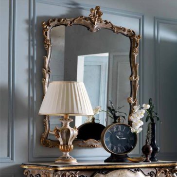 Classic Italian Antique Gold Overmantle Mirror