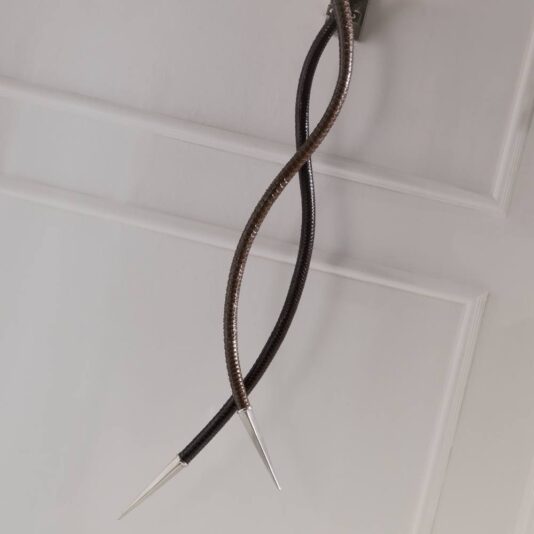 Large Contemporary Italian Leather Wall Light