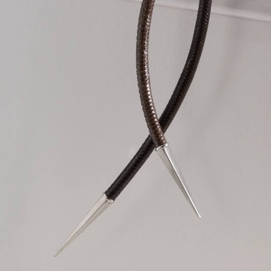 Large Contemporary Italian Leather Wall Light