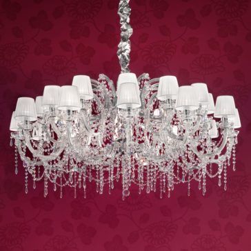 Large Pure White Crystal Chandelier Large Pure White Crystal Chandelier