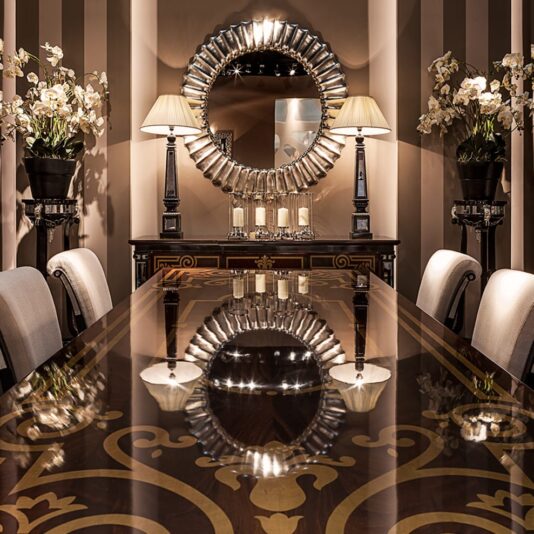 Large Round Silver Designer Mirror Large Round Silver Designer Mirror
