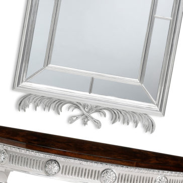 Large Silver Neo Classical Mirror