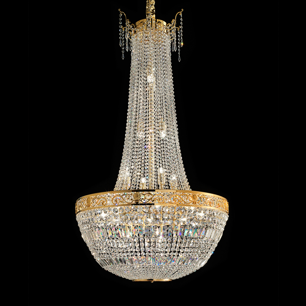 Large Crystal Empire Chandelier