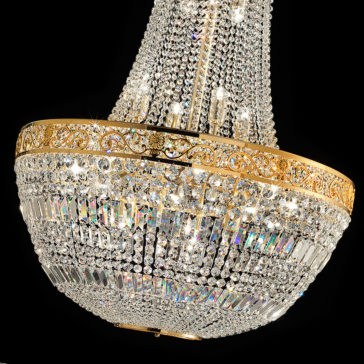 Large Swarovski Crystal Empire Chandelier