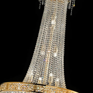 Large Swarovski Crystal Empire Chandelier