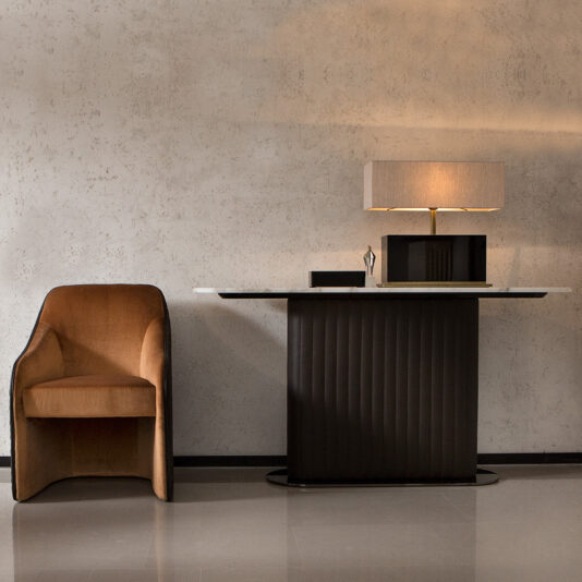 Leather Italian Designer Contemporary Console Table Leather Italian Designer Contemporary Console Table