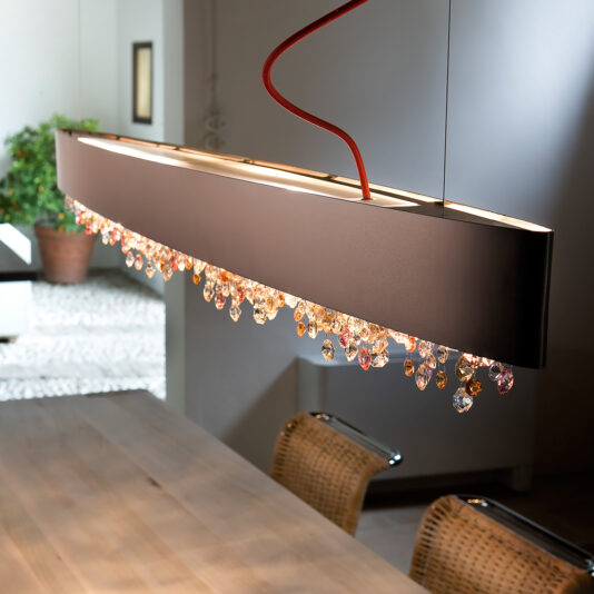 Long Oval Matt Bronze Contemporary Chandelier Long Matt Bronze Contemporary Chandelier