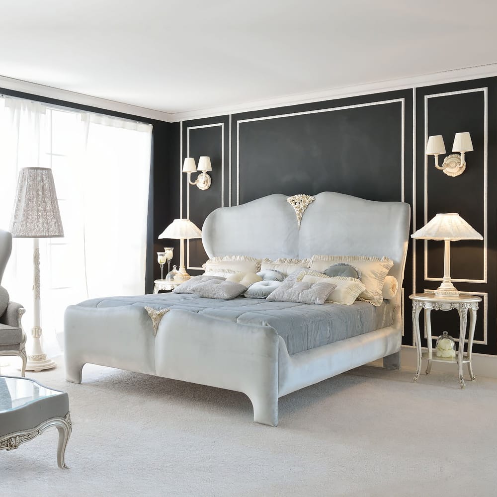 Luxurious Italian Designer Upholstered Bed
