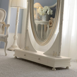 Luxurious Italian Oval Dressing Mirror