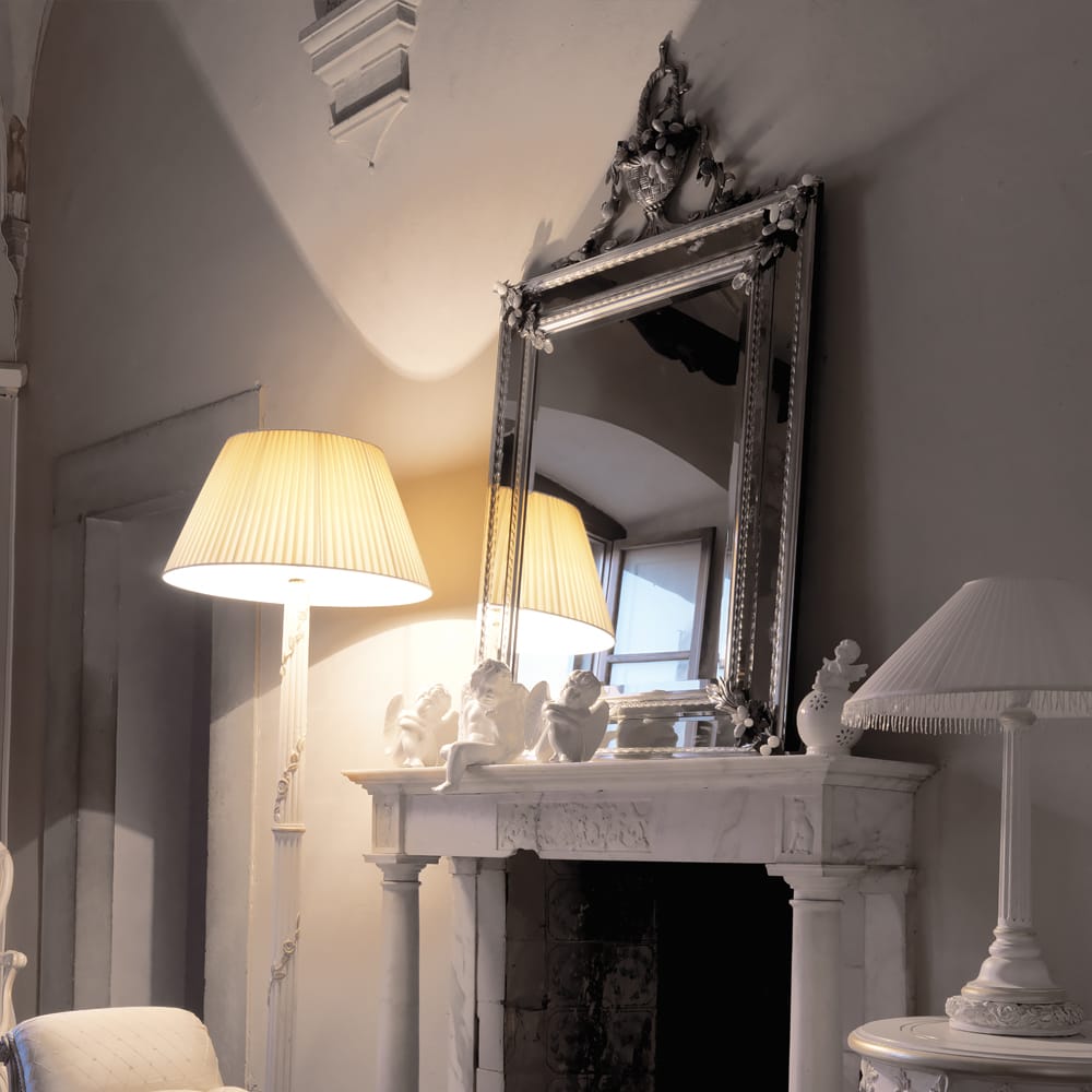 Luxurious Venetian Italian Mirror With Semi Precious Stones