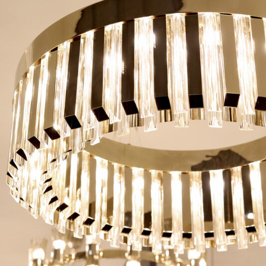 Luxury Designer 24 Carat Gold Plated Chandelier