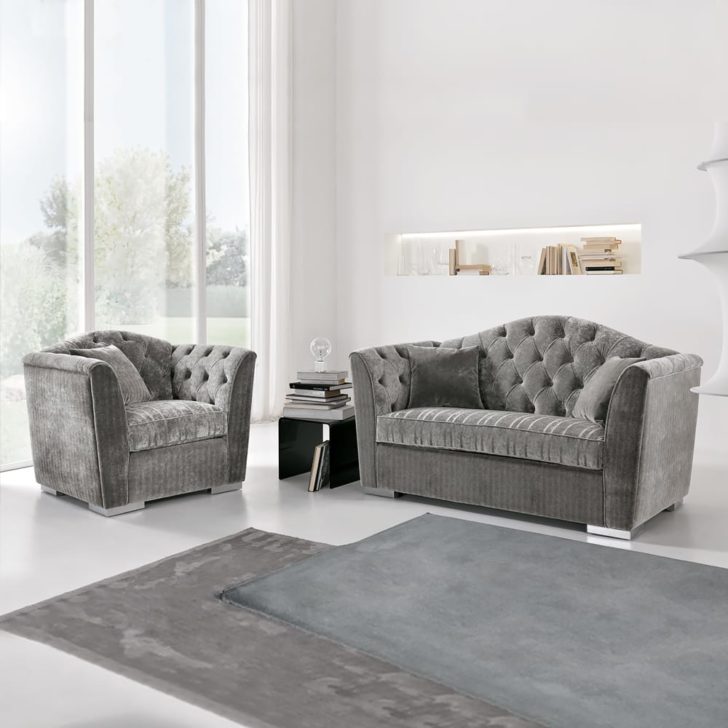 Grey Velvet Sofa Buy Habitat Chesterfield Velvet 3 Seater Sofa Light