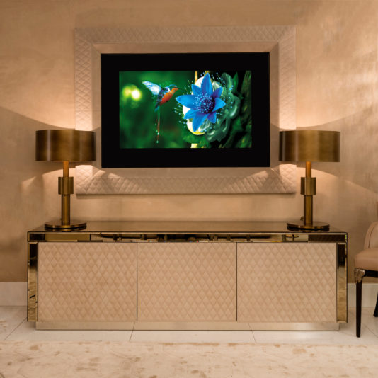 Luxury High End Wall Mounted TV and Media Unit Set