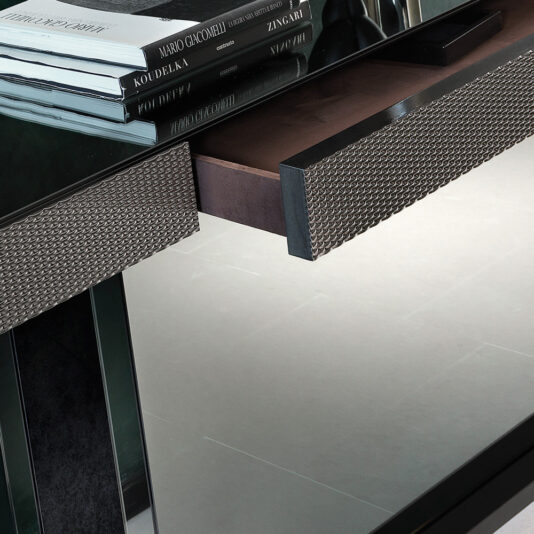 Luxury Italian Designer Mirrored Console Table With Drawer Luxury Italian Designer Mirrored Console Table With Drawer