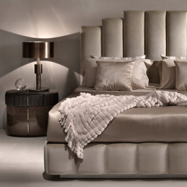 Luxury Italian Designer Velvet Upholstered Bed Luxury Italian Designer Velvet Upholstered Bed