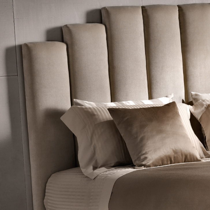 Luxury Italian Designer Velvet Upholstered Bed