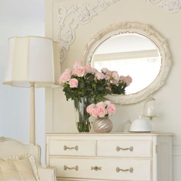 Luxury Italian Rose Oval Wall Mirror Luxury Italian Rose Oval Wall Mirror