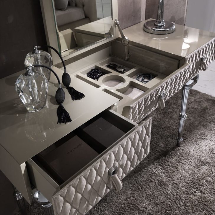 Luxury Nubuck Leather Dressing Table