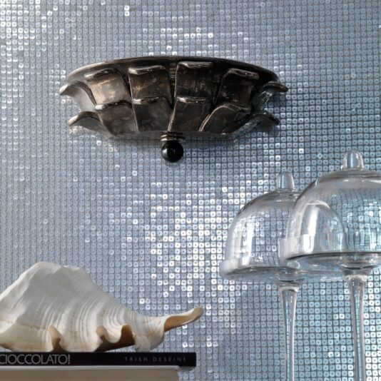 Luxury Platinum Plated Classic Italian Wall Light Luxury Platinum Plated Classic Italian Wall Light
