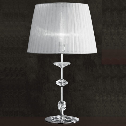 Luxury Silver Crystal Table Lamp