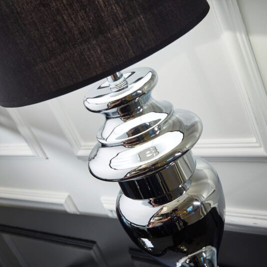 modern silver and black table lamp 02