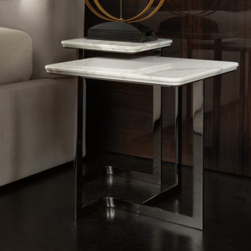Modern Designer Marble Italian Bedside Table Nest Modern Designer Marble Italian Bedside Table Nest