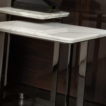 Modern Designer Marble Italian Bedside Table Nest Modern Designer Marble Italian Bedside Table Nest