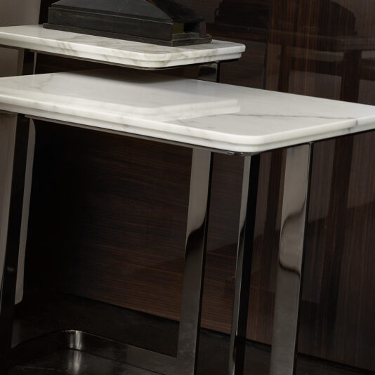 Modern Designer Marble Italian Bedside Table Nest Modern Designer Marble Italian Bedside Table Nest