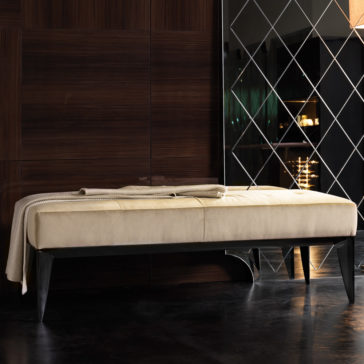 Modern Italian Designer Velvet Bench Modern Italian Designer Velvet Bench
