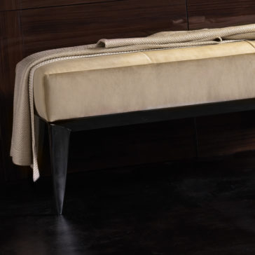Modern Italian Designer Velvet Bench Modern Italian Designer Velvet Bench