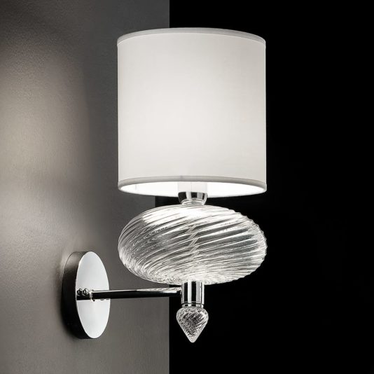 Modern Italian Handcrafted Murano Glass Wall Lamp