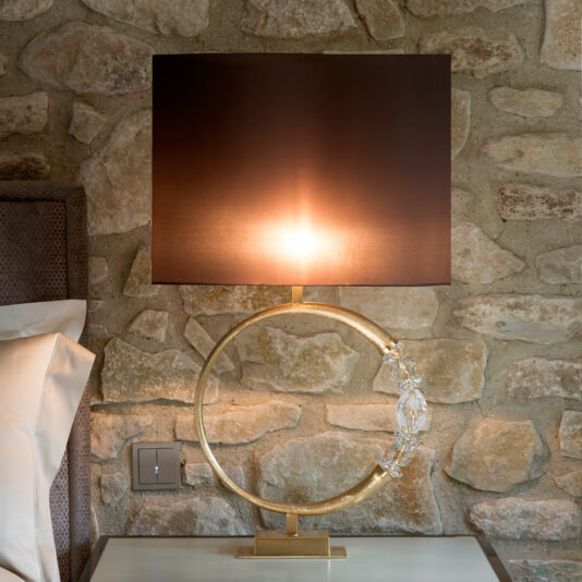 Modern Swarovski Crystal Gold Table Lamp