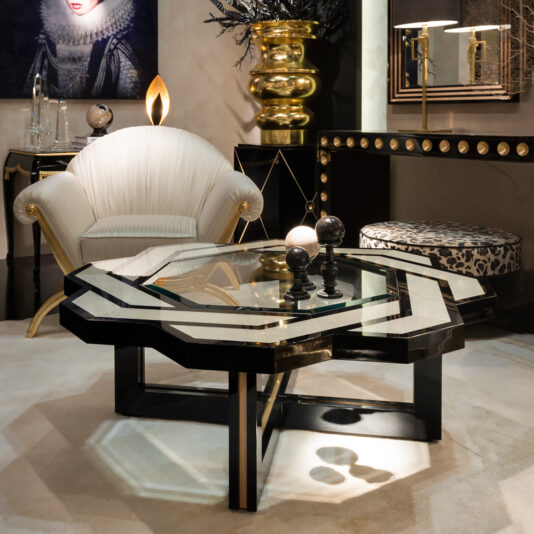 Neoclassical Guilloche Design Circular Coffee Table Neoclassical Guilloche Design Circular Coffee Table