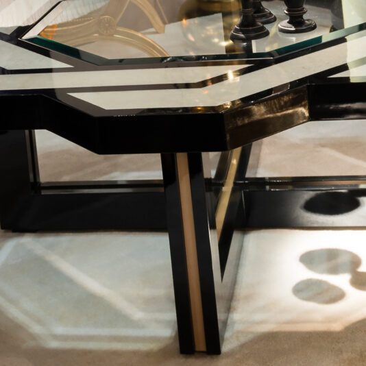 Neoclassical Guilloche Design Circular Coffee Table Neo Classical Guilloche Design Circular Coffee Table