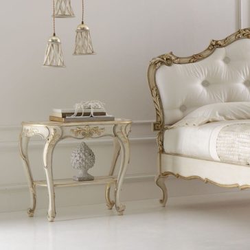 Opulent Carved Italian Bedside Table Opulent Carved Italian Bedside Table