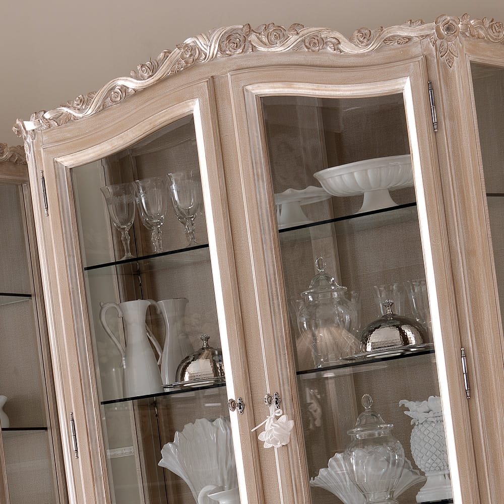 Ornate Designer Italian Display Cabinet
